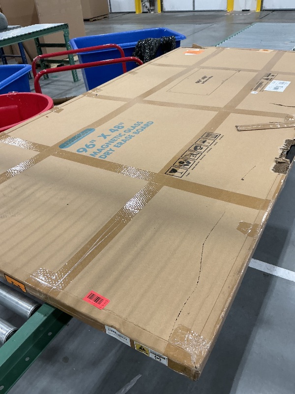 View 2 of MaxGear Tempered Glass Whiteboard 96"x48", Magnetic, Dry Erase