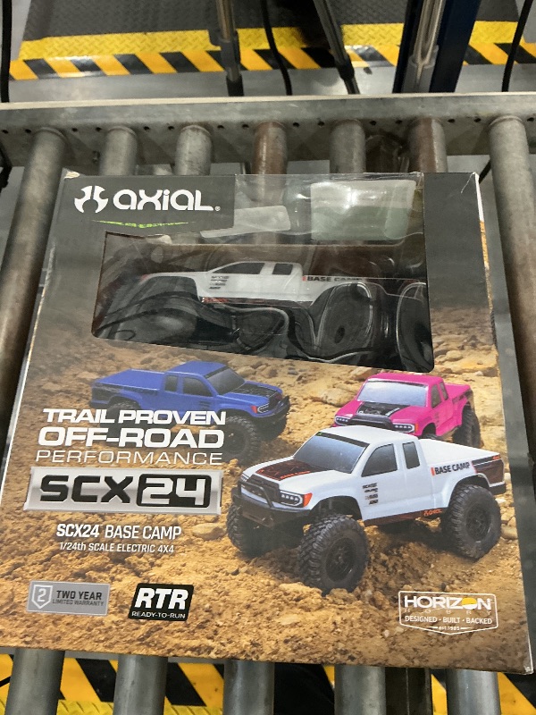 Photo 1 of Axial RC Truck 1/24 SCX24 Base Camp 4x4 Rock Crawler Brushed RTR(Everything Needed to Run is Included) - White, AXI-1219T1