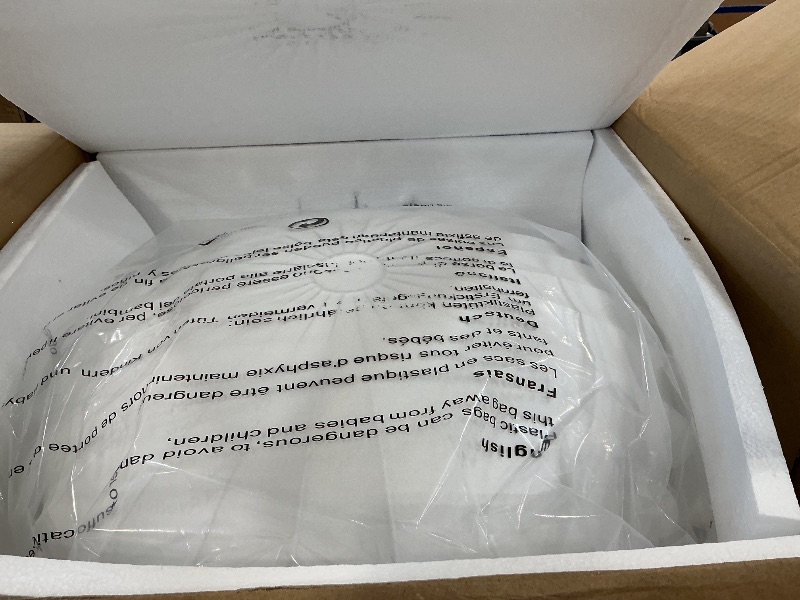 View 3 of ziidoo 19.7" Semi Flush Mount Ceiling Light, White