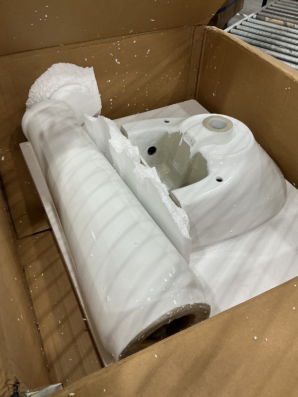 View 4 of Renovators Supply Manufacturing Ondine Pedestal Sink