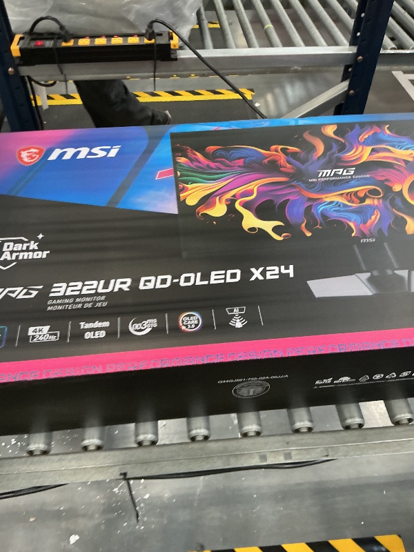 View 3 of MSI MPG 322UR QD-OLED X24 32 Inch 4K UHD Gaming Monitor - 3840 x 2160 Penta Tandem OLED Panel, 240Hz / 0.03ms, 99% DCI-P3, ?E?2, DisplayHDR True Black 400, KVM, RGB DP 2.1a, HDMI 2.1, USB Type-C 98W