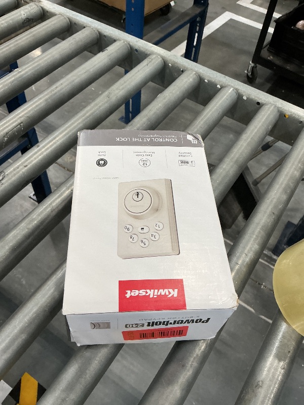 View 2 of Kwikset Powerbolt 240 Electronic Deadbolt, Satin Nickel