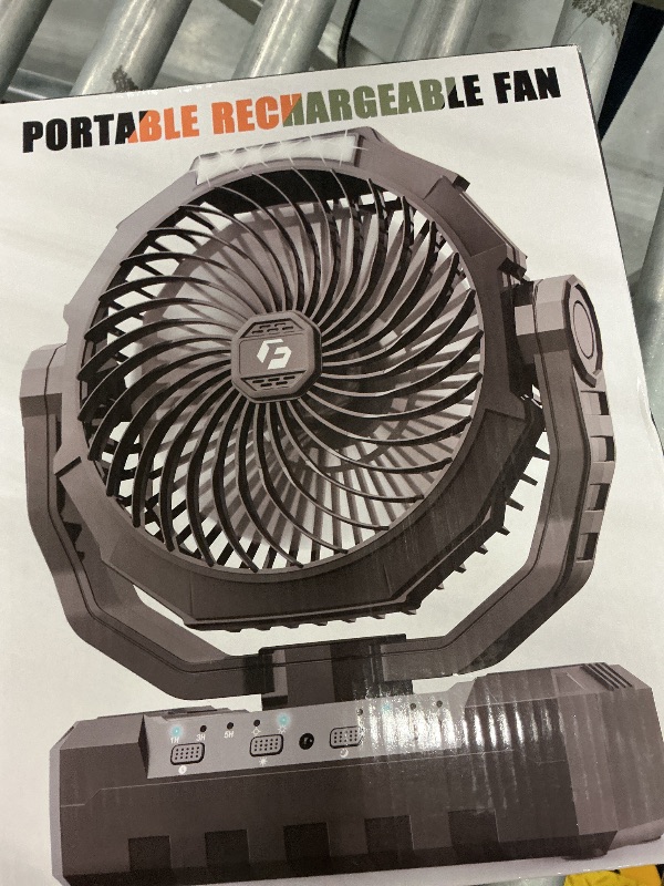 Photo 1 of FRIZCOL 3-in-1 Camping Fan - Portable Fans Rechargeable - 24000mAh Battery Powered Fan with Light & Remote for Indoor, Outdoor, Tent, Travel, Fishing, Jobsite, Gifts for Men Dad Him - Green