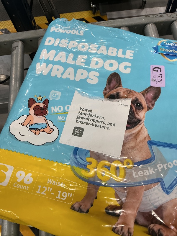 Photo 1 of Powools Male Dog Diapers, Small, 96 Count