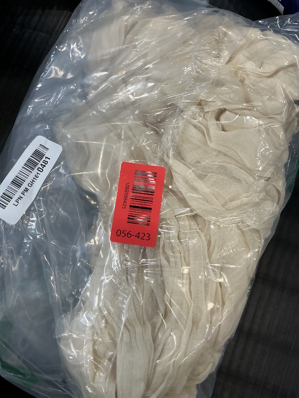 Photo 1 of Beige Cheesecloth Table Runner 120 Inches for Party Home Decorations