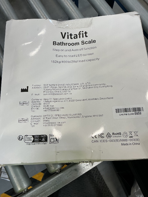 Photo 1 of Vitafit Digital Body Weight Scale | 400lb Capacity