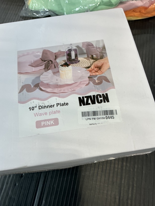 Photo 1 of NZVCN 72 Pack Pink Plastic Dinner Plates, 10"