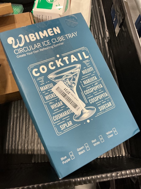 Photo 1 of WIBIMEN Mini Ice Cube Trays with Lid, 4 Pack Pebble Ice