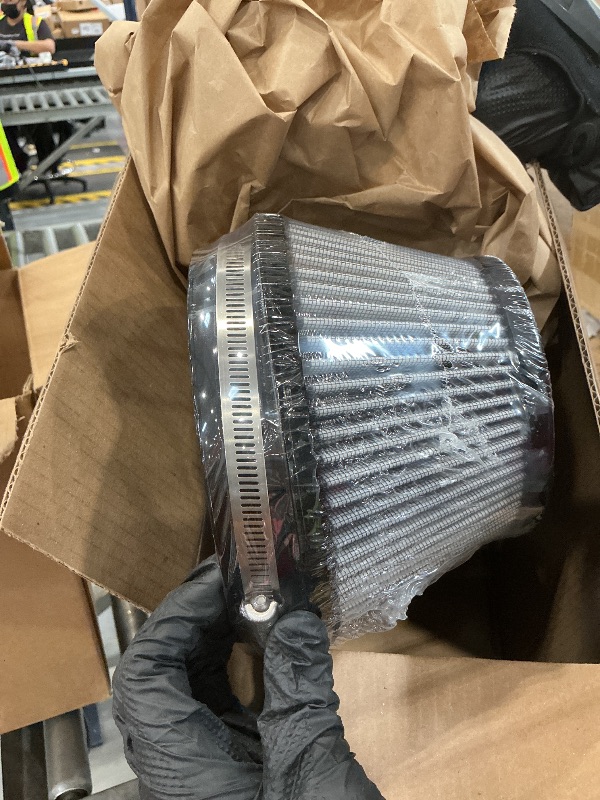View 2 of HPS Performance Polish Shortram Air Intake Kit Cool