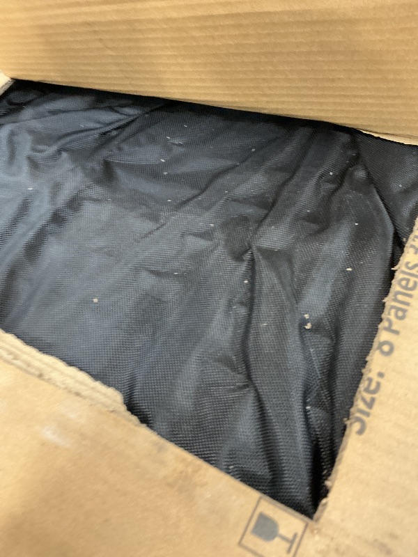 View 3 of PJYuCien 8-Panel Dog Playpen with Storage Bag, Black, 31.3" H