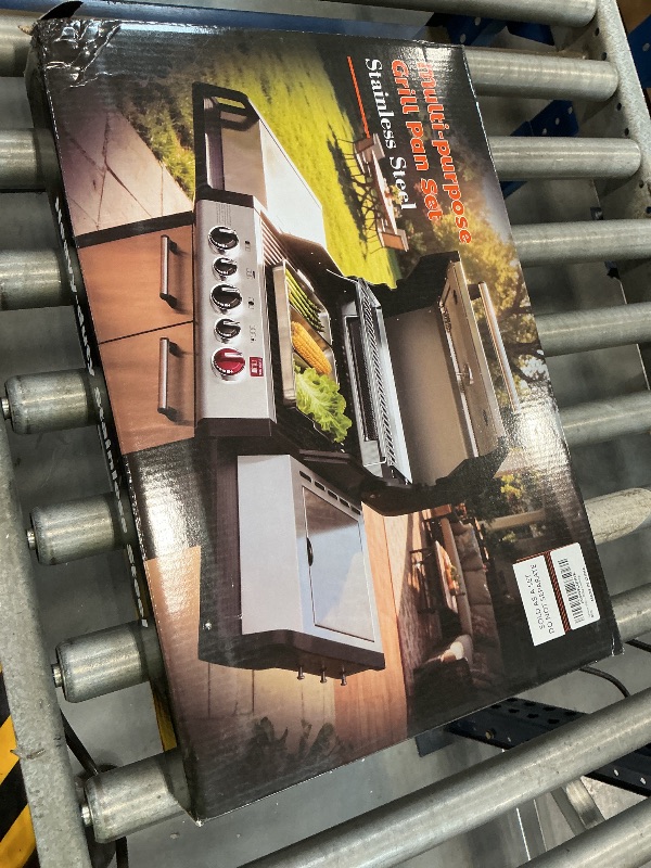 View 2 of SearCook Stainless Steel BBQ Grill Basket Set