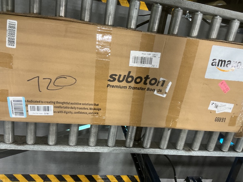 View 2 of suboton Rotating Transfer Board with Turntable & Handles - White