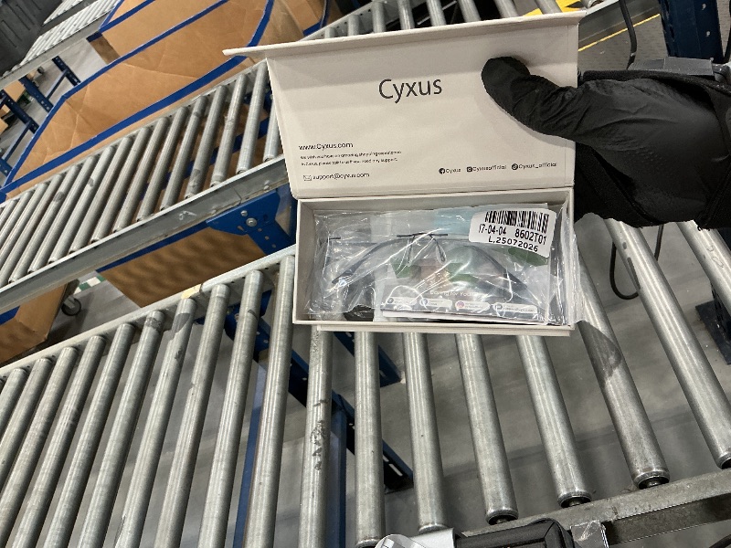 View 3 of Cyxus Pure Titanium Rimless Blue Light Glasses - Black