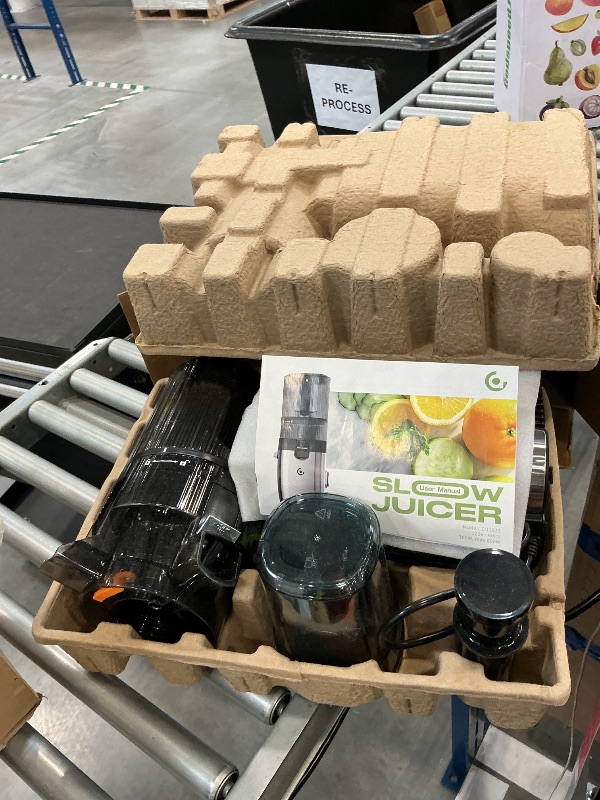 Photo 1 of AMZCHEF Cold Press Juicer, 6.5" Whole Fruit Self-Feeding Slow Juicer