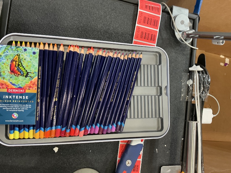 Photo 1 of Derwent Inktense Pencils Art Set, 100 Permanent Watercolor Pencils Set in Tin, Premium Colored Pencils for Adults, Water-Soluble Indelible Pencil Collection, 4mm Core, Professional Quality (2306130)