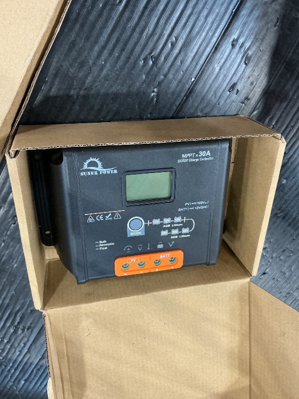 Photo 1 of SUNER POWER 30A MPPT Solar Charge Controller