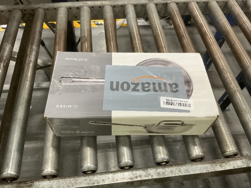 View 3 of Misen 0.75 Qt 5-Ply Stainless Steel Saucier Pan with Lid