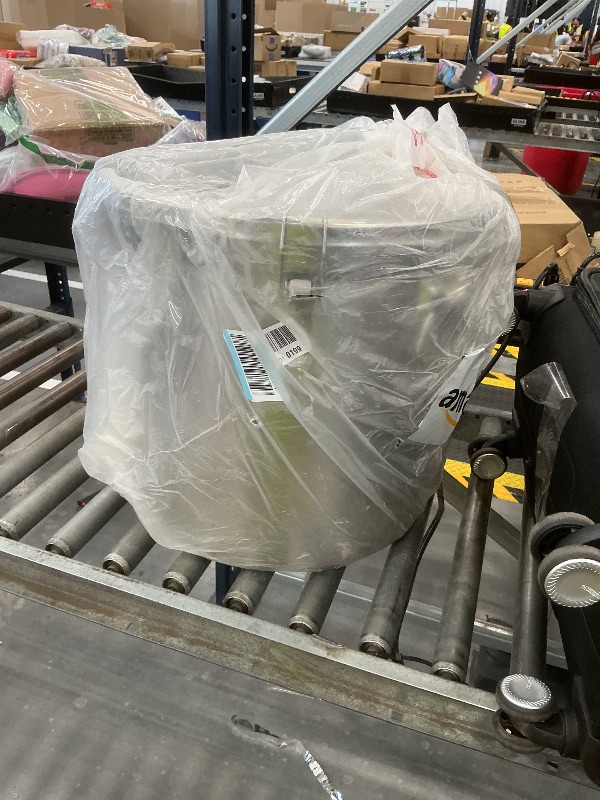 Photo 1 of STILEALUS 304 Stainless Steel Extra Large Rice Storage Container 12.7Gal/48L Airtight Canister with Locking Lid & Buckle, Food Grade Sealed Bucket Holds 40-90Lbs for Rice, Flour, Grain