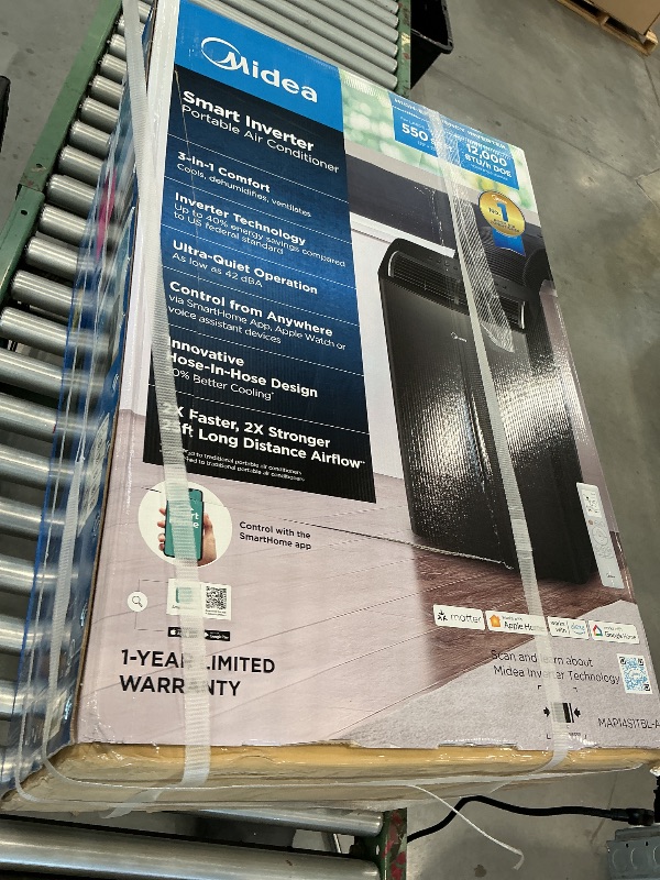 Photo 1 of Midea Duo Portable Air Conditioner 14,000 BTU Black