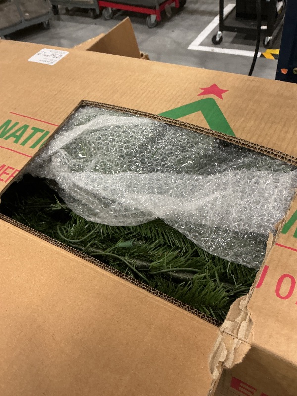 View 3 of National Tree Company 7ft Pre-Lit North Valley Spruce Christmas Tree