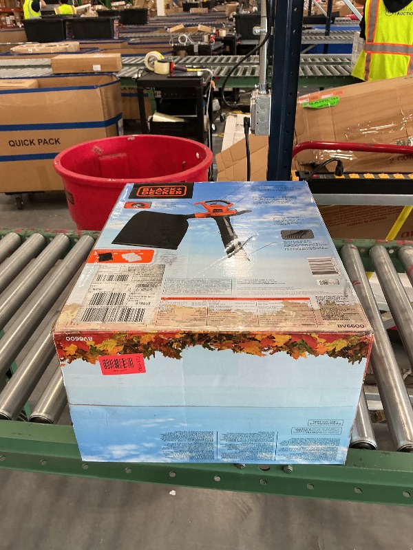 View 2 of BLACK+DECKER 3-in-1 Electric Leaf Blower, Leaf Vacuum/Mulcher, Up to 250 MPH, Premium Disposable System, Corded, 12-Amp Handheld Lightweight Corded Electric Combo (BV6600)
