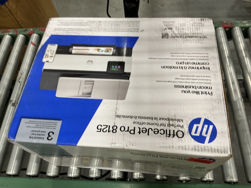 View 2 of HP OfficeJet Pro 8125 Wireless All-in-One Color Inkjet Printer, Print, Scan, Copy, ADF, Duplex Printing Best-for-Home Office, 3 Month Trial of Instant Ink Included, AI-Capable (C2VJ4A)