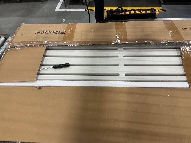 View 2 of Diyfire 3-Panel Air Conditioner Fence, 47" W x 48" H, White