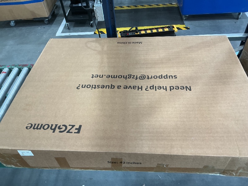 View 2 of FZGhome 42" Furniture Style Dog Crate with Wheels