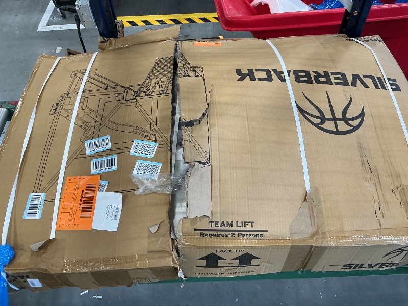 View 2 of Silverback NXT 54" Wall Mounted Basketball Hoop, Indoor/Outdoor Basketball Hoop with QuickPlay Design, Alloy Steel, Black