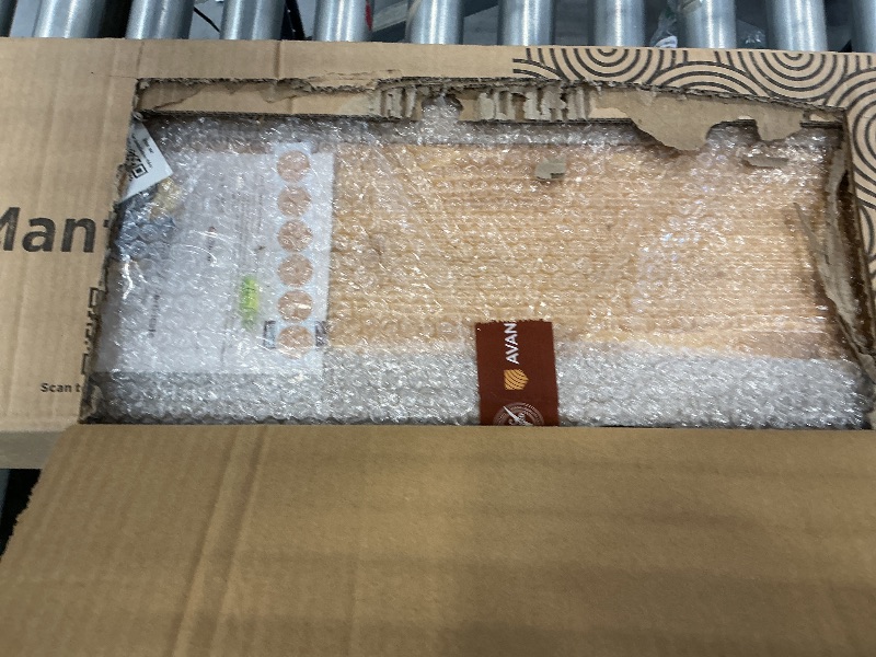 View 3 of Avana Fireplace Mantle - Rustic Natural Wood