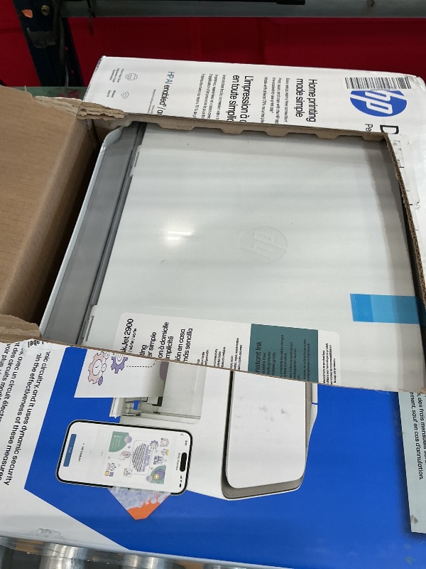 View 3 of HP DeskJet 2923 Color Inkjet Printer | Wireless | All-in-One