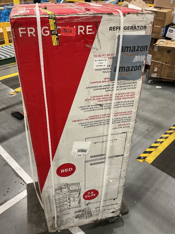 View 2 of Frigidaire Retro Refrigerator, 7.5 cu. ft., Red