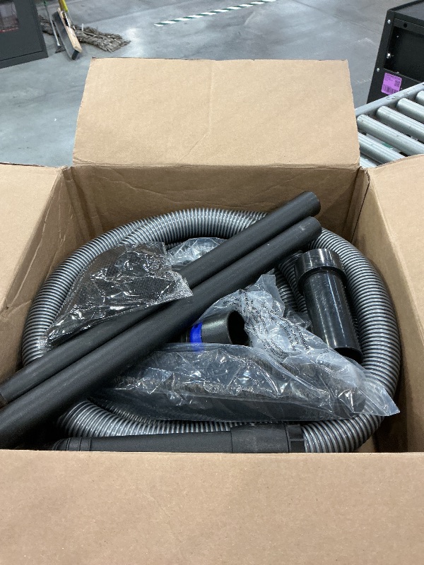 View 2 of Cen-Tec Systems 95281 20 Ft. Home and Shop Vacuum Hose with Expanded Multi-Brand Power Tool Dust Collection Adapter Set and Full Attachment Kit, Black