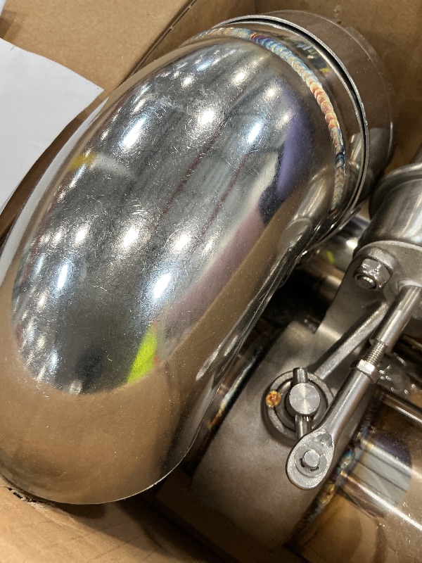 View 2 of Peastorm 3 Inch Valved Exhaust Cutout System with Elbow