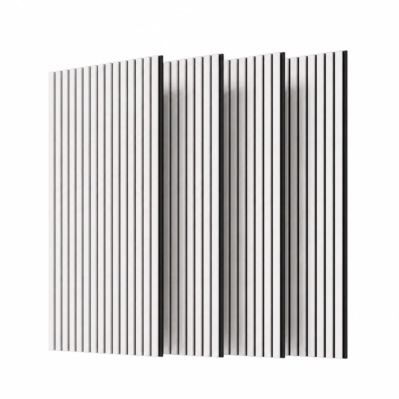 Photo 1 of Avana Acoustic Wood Slat Wall Panels - White Oak, 93.2x11.25 Inch (4 PCs)