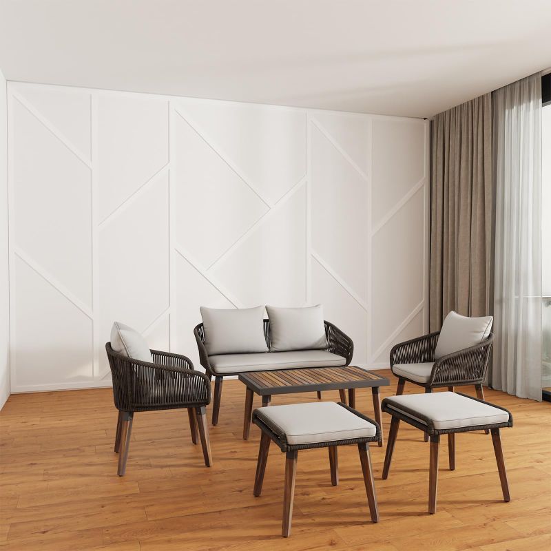 Photo 1 of Pangda Peel and Stick Wall Molding Kit, Asymmetric Style
