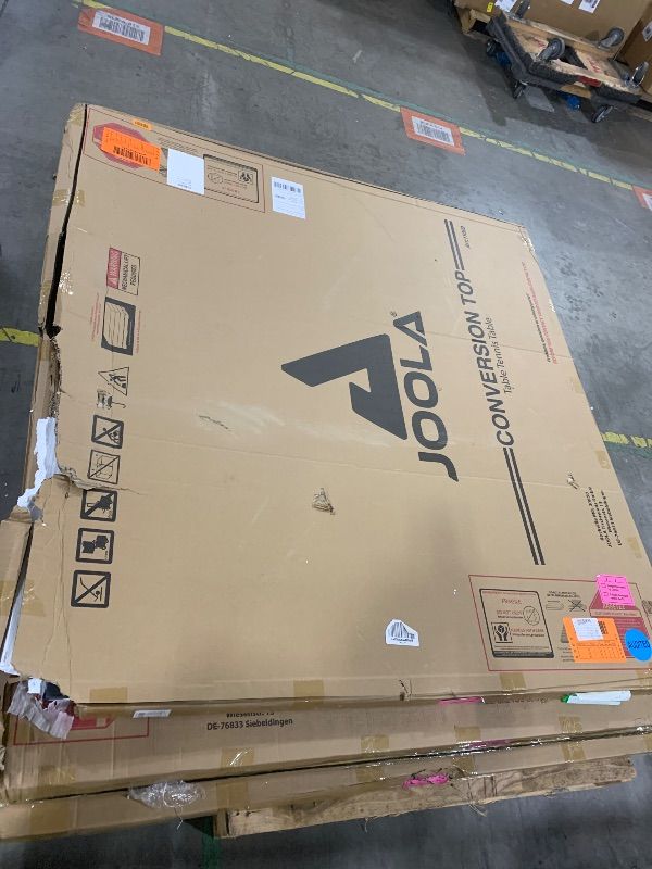 View 4 of JOOLA Table Tennis Conversion Top with Net Set - Full Sized MDF Ping Pong Table Top for Pool Table - Quick Assembly with Foam Backing to Protect Billiard Table