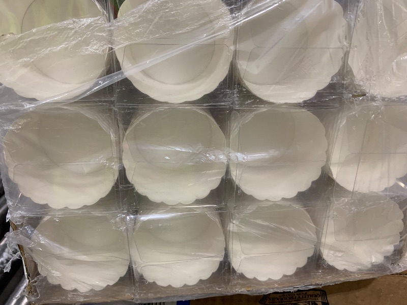 View 2 of Sharp Plates Rose Trans 8" Case of 120 (12 packs x 10)