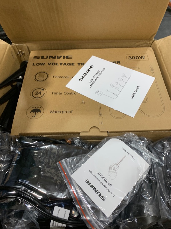 Photo 1 of SUNVIE 12-Pack Low Voltage Landscape Spotlights with 300W Transformer