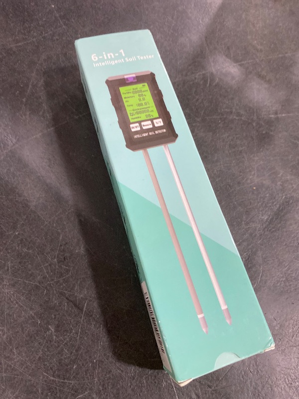 Photo 1 of YAMRON 6-in-1 Soil Tester - pH, Moisture, Temp, Light, Humidity, Fertility
