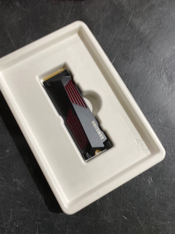 Photo 1 of SAMSUNG 990 PRO w/ Heatsink SSD 2TB, PCIe Gen4 M.2 2280 Internal Solid State Hard Drive, Seq. Read Speeds Up To 7,450MB/s for High End Computing, Workstations, Compatible w/ PlayStation 5, MZ-V9P2T0CW