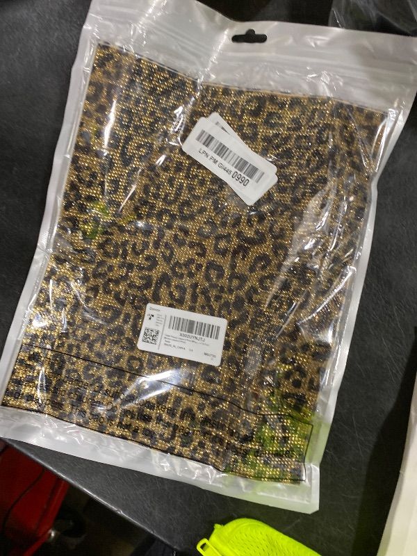 Photo 1 of 12000 Pieces Leopard Print Bling Rhinestone Sticker with 2 mm Rhinestone Crystal DIY Car Sticker Self-Adhesive Crystal Leopard Pattern Stickers for Arts Crafts, 9.4 x 7.9 Inch (Brown Leopard Print)