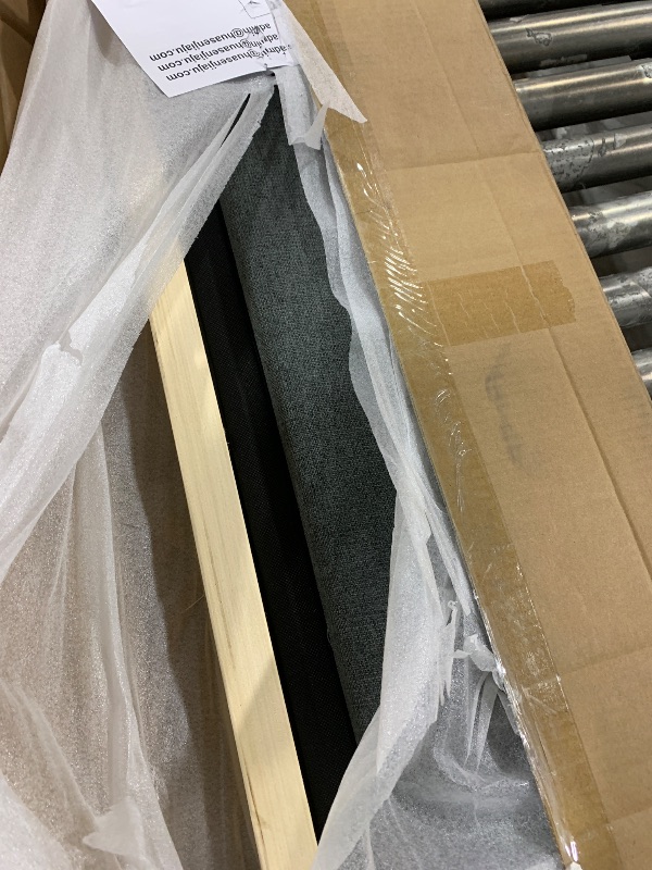 Photo 1 of FAVSH Upholstered Full Platform Bed with Trundle - Dark Gray
