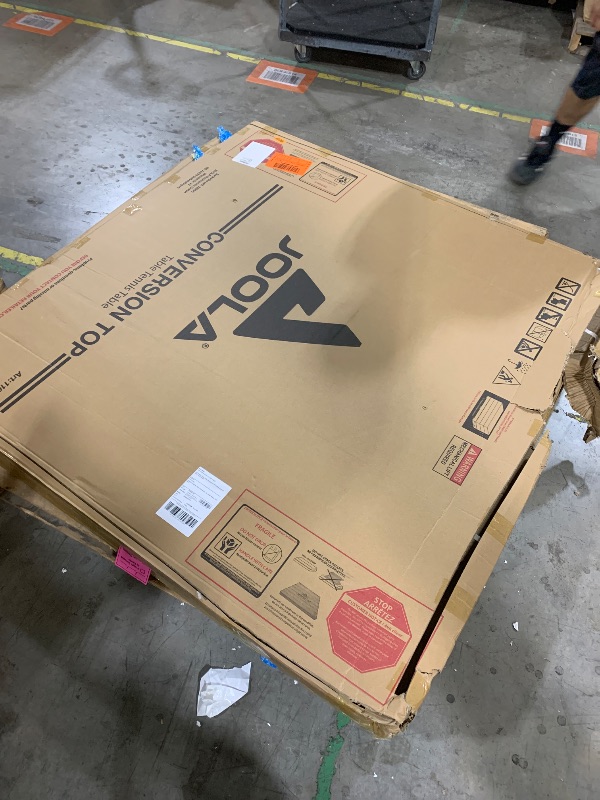 View 3 of JOOLA Table Tennis Conversion Top with Net Set - Full Sized MDF Ping Pong Table Top for Pool Table - Quick Assembly with Foam Backing to Protect Billiard Table