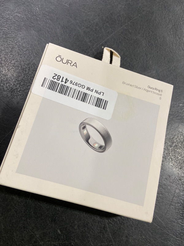 Photo 1 of RING IS BLACK NOT SILVER ***OURA Ring 5 Smart Ring - Black - Size 9 - Fitness & Sleep Tracker