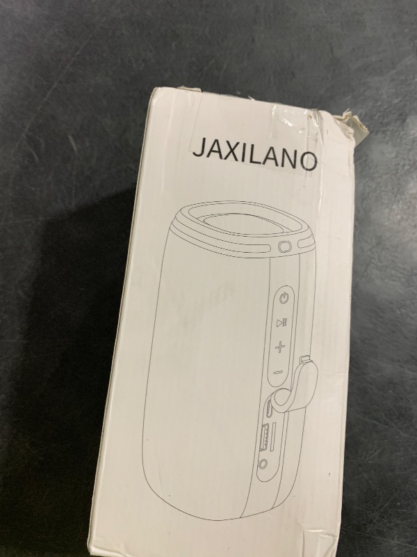 Photo 1 of JaxiLano Bluetooth Speaker, Speaker Bluetooth Wireless with Light, BT5.3, IPX6 Waterproof Electronic Gadgets for Home/Party/Outdoor, Birthday Gift (Black)