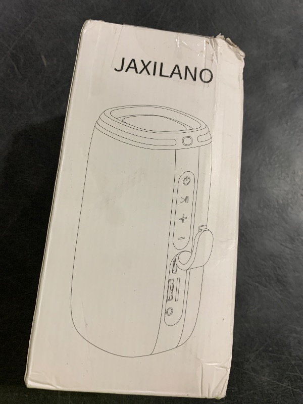 Photo 1 of JaxiLano Bluetooth Speaker, Speaker Bluetooth Wireless with Light, BT5.3, IPX6 Waterproof Electronic Gadgets for Home/Party/Outdoor, Birthday Gift (Black)