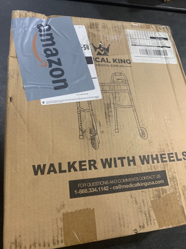 View 2 of Medical King Rolling Walker with Wheels