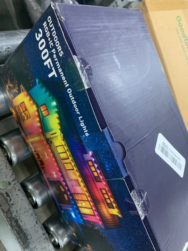 View 2 of CINSGAG 300FT RGB+IC Permanent Outdoor Lights, IP67 Waterproof, Smart App/Remote Control LED Eave Lights, with Music Sync, DIY Scenes Modes for House Roof Decor, Patio, Holiday & Party