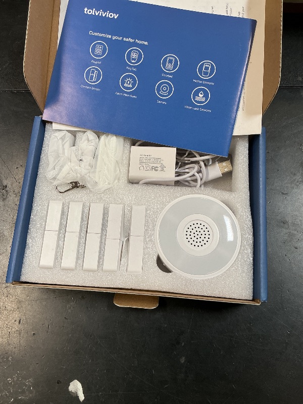 Photo 1 of WiFi Home Security System, 8-Piece Alarm Kit with 120dB Siren & Sensors